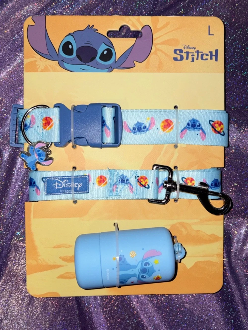 Disney Stitch Dog Collar Set